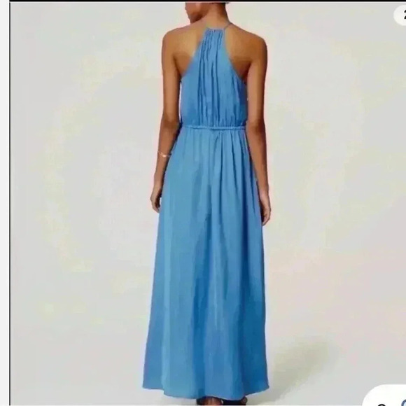 LOFT Maxi Dress blue Beach Bohemian size S - Picture 2 of 11